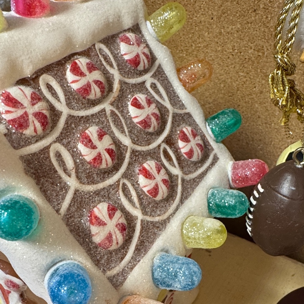 Festive Gingerbread House with Multicolor Lights - Picture 2 of 3